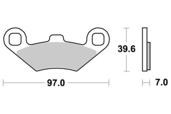 Sbs Brakepads Sintered Atv