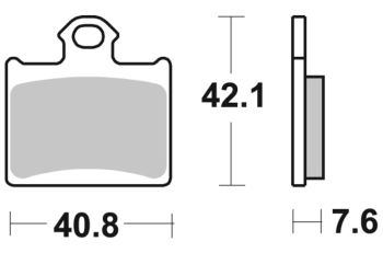 Sbs Brakepads Carbon Silver