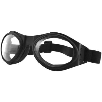 GOGGLE BUGEYE BLACK W/ CLEAR L