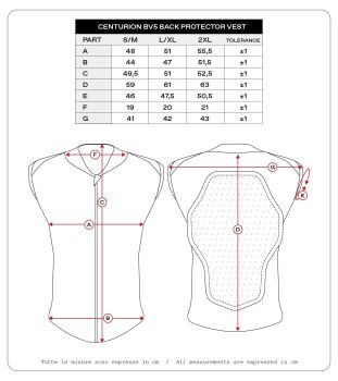 BACK PROTECTOR CENTURION XXL