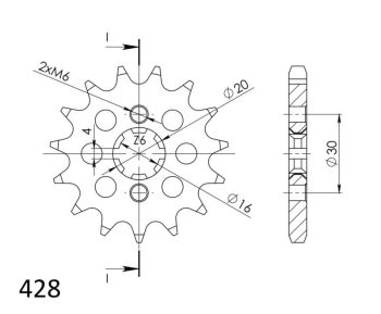 JT frontsprocket 417.13