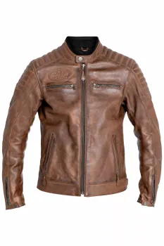 JACKET DEXTER LEATHER BROWN 3X