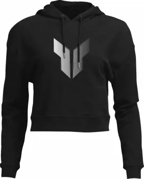 HOODIE WOMEN CROP NOISE BK LG
