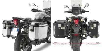 Givi Tubular pannier holder for Trekker Outback Triumph Tiger 800 11-15