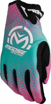 GLOVE SX1 PINK/PURPLE/TEAL LG
