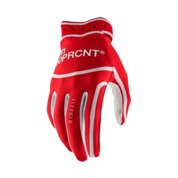 GLOVES RIDEFIT WHITE/RED - 2XL