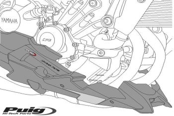 Puig Engine Spoiler Yamaha Mt-09 21' C/Matt Black