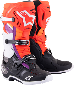 Saapad Alpinestars TECH 10 BK/RD/OR/WT