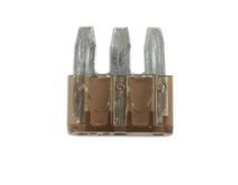 Mikrokaitse kahvel 3-pin pruun