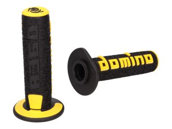 handlebar grip set Domino A360 off-road black / yellow