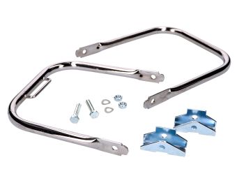 rear luggage rack chromed w/ short support handle for Simson S50, S51, S70