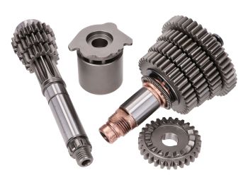 gearbox / gear shaft set 4-speed complete, original gear ratio for Simson S51, S53, S70, S83, SR50, SR80, KR51/2, M541, M741
