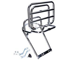 rear luggage rack folding chromed for Vespa Primavera ET3, V50, V90, PK