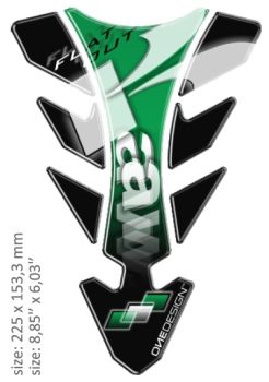 TANK PAD FUTURE KAWASAKI GREEN