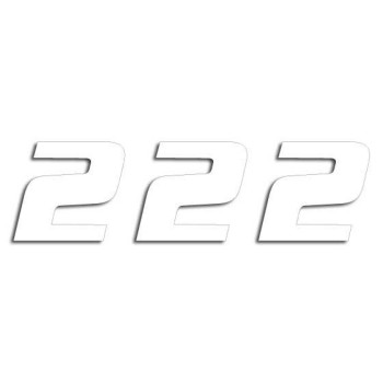 NUMBER #2 16x20CM WH