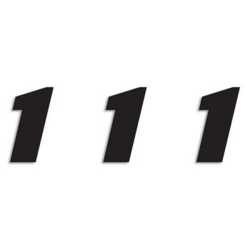 NUMBER #1 16x20CM BK