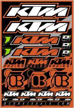 DECAL SHEET KTM