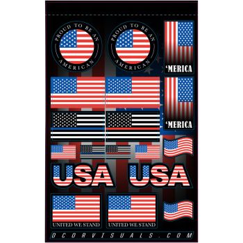 DCOR DECAL SHEET USA