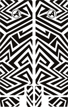 FORK DECAL BK LINES GLOSS