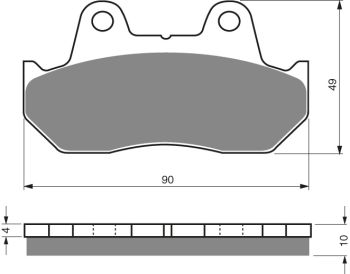 GOLDFREN Brake Pads 050 Ceramic carbon AD