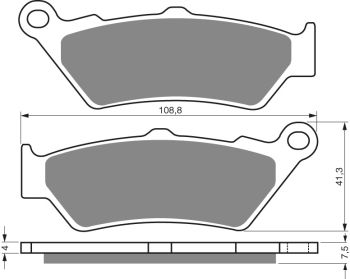 GOLDFREN Bromsbelägg 106 Ceramic carbon AD