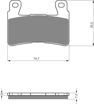 GOLDFREN Brake Pads 134 Ceramic Carbon S3