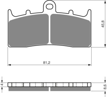 GOLDFREN Brake Pads 194 Ceramic Carbon S3