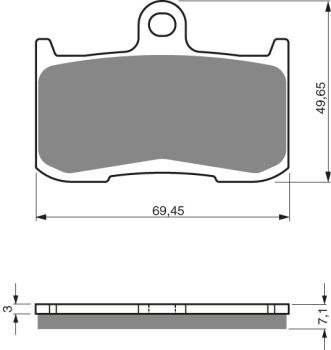 GOLDFREN Bromsbelägg 207 Ceramic Carbon S3