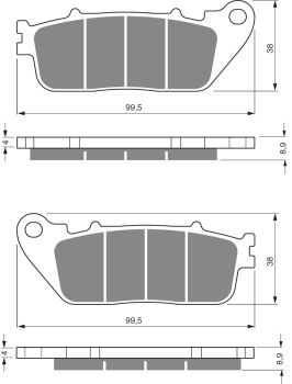 GOLDFREN Bromsbelägg 277 Ceramic Carbon AD