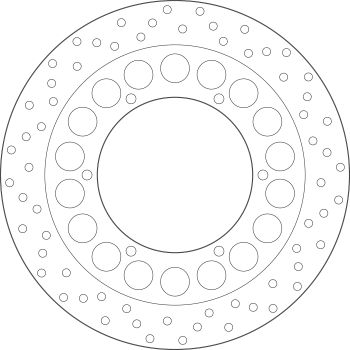 GOLDFREN Brake disc yd298 hd150 id132 t5