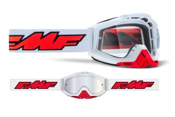 FMF POWERBOMB Goggle Rocket White - Clear Lens