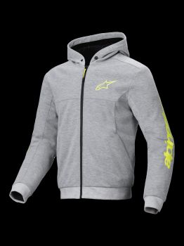 Alpinestars Hoodie Chrome v2 Gray/Yellow Fluo XL
