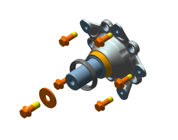 Camso R4S/T4S/X4S/UTV 4S1 Hub axle 5-bolt