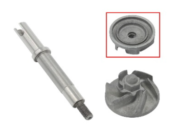Bronco Waterpump shaft with impeller