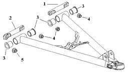 Sno-X Bussningssats nedre A-arm Polaris