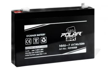 6V 7Ah Polar Bär AGM Batterie | Akku für Elektro Kinder Fahrzeuge