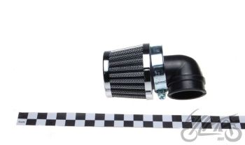 FILTR POWIETRZA 30 mm STOŻKOWY 90' CHROM
