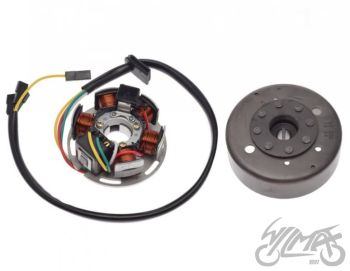 STATOR ISKROWNIK 6 CEWEK + KOŁO MAGNESOWE DO APRIL