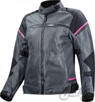 KURTKA LS2 RIVA LADY BLACK DARK GREY PINK XS