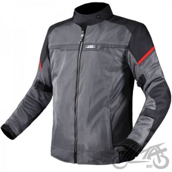 KURTKA LS2 RIVA MAN BLACK DARK GREY RED S