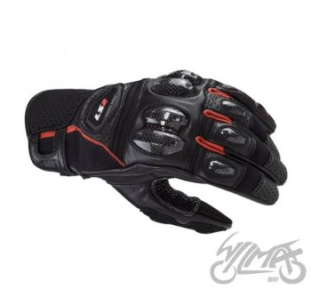 RĘKAWICE LS2 SPARK 2 MAN BLACK RED XL