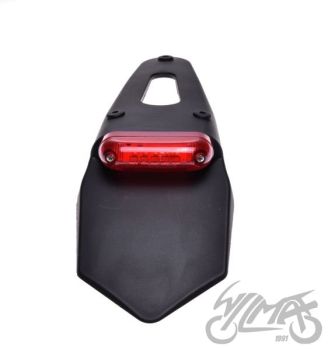 LAMPA TYŁ LED Z BŁOTNIKIEM CZERWONY KLOSZ CN