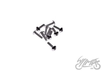 ŚRUBA OWIEWKI ALUMINIOWA 5X20 SREBRNA PAK 10 SZT