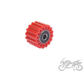 ROLKA PROWADZĄCA ŁAŃCUCHA NAPĘDOWEGO 38MM CZERWONA