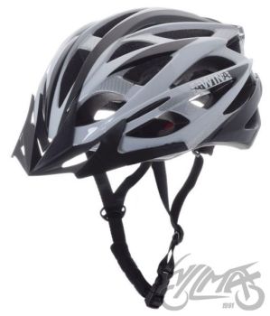 KASK ROWEROWY AWINA by MOON MTB L SREBRNO/CZARNY