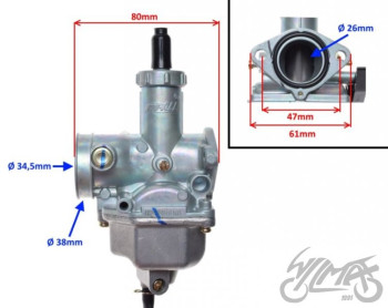 Karburaator Keihin PZ26 27mm / 42mm