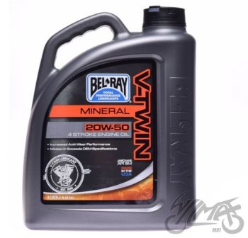 BEL-RAY V-TWIN MINERAALÕLI 4T 20W-50 4L