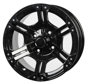BSK Fälg 14x7 4/110 4+3 Svart