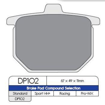 BRAKE PAD HON REAR