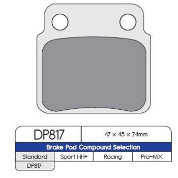 BRAKE PAD ATV SUZ REAR